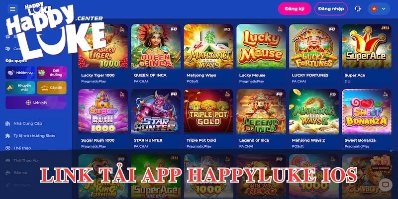 Cách lấy link tải app Happyluke IOS uy tín
