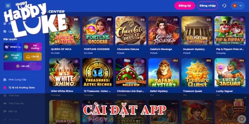 Hướng dẫn cài đặt sau khi tải app Happyluke