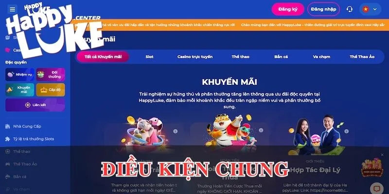 Điều kiện chung của khuyến mãi Happyluke